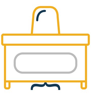 Ön büro vektör simge düzenlenebilir izole 