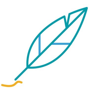 Yaprak düzenlenebilir vektör simge izole