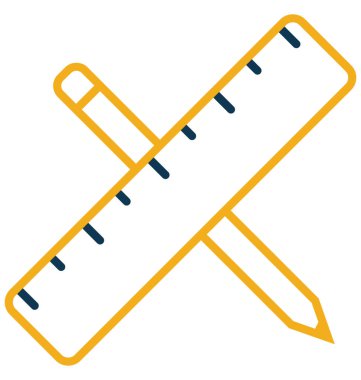 Araçlar çizim vektör simge düzenlenebilir izole 