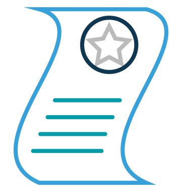 Derece vektör simge düzenlenebilir izole 