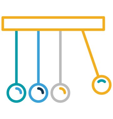 Newton beşik vektör simge düzenlenebilir izole 
