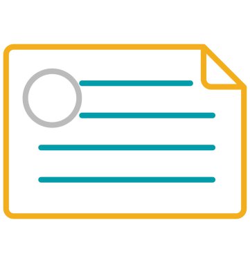 İzole vektör simge düzenlenebilir belge 