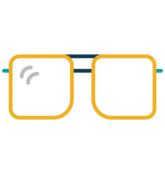 Glasses Isolated Vector Icon Editable — Stock Vector