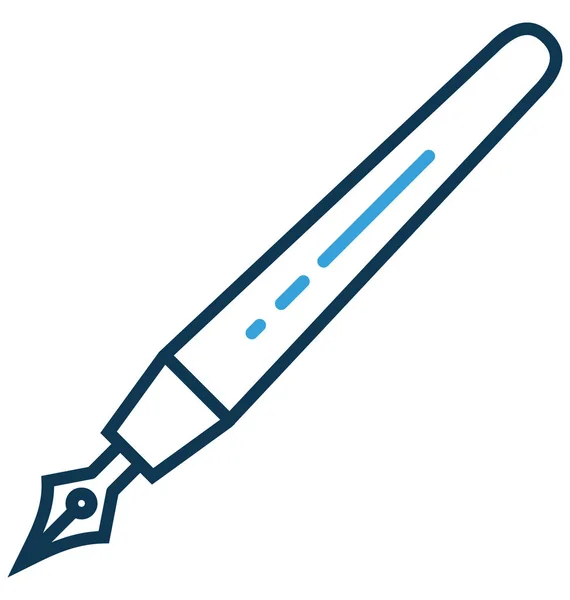 Stift Isolierte Vektor Symbol Editierbar — Stockvektor