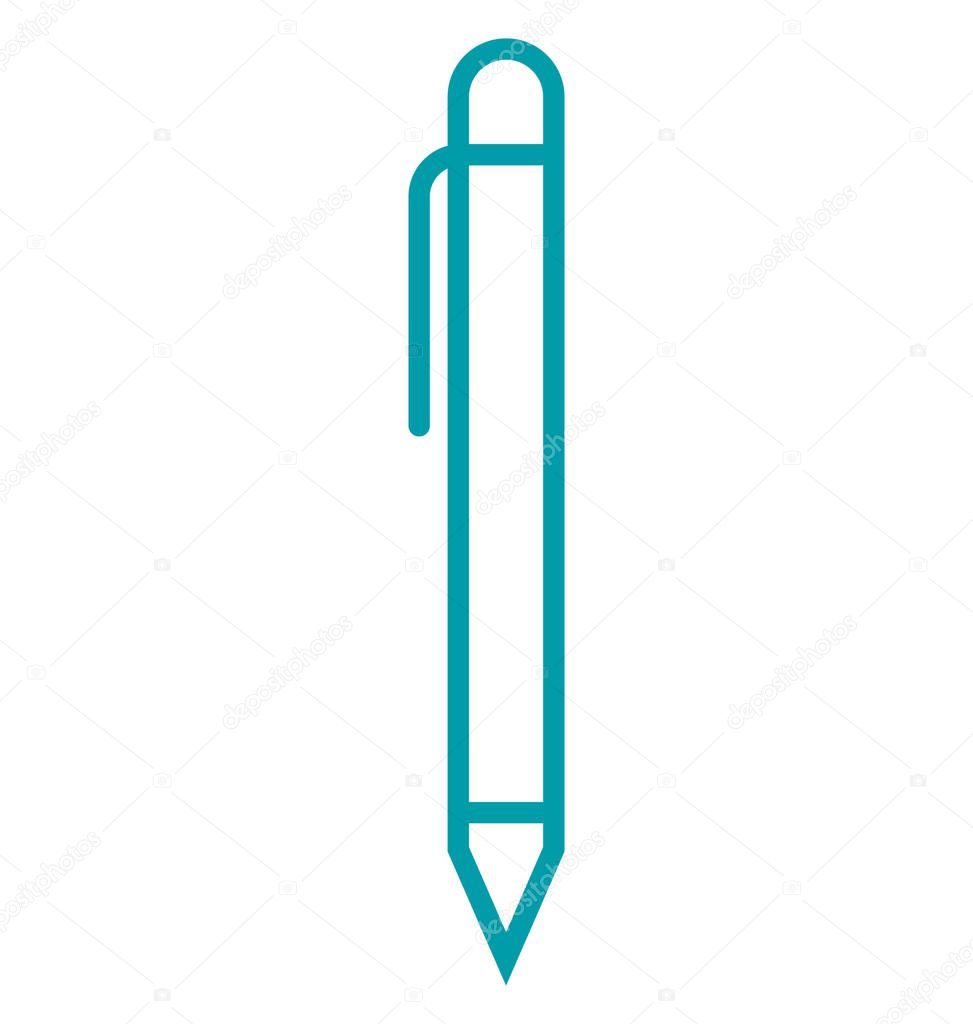 Pen isolated Vector Icon Editable 