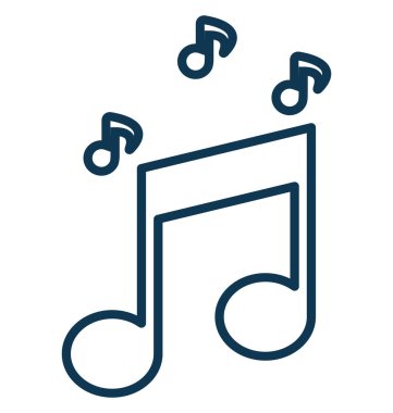 müzik notu vektör simgesi