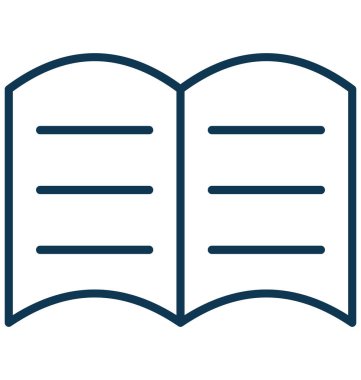 Kitap anahat izole vektör simgesi tamamen düzenlenebilir