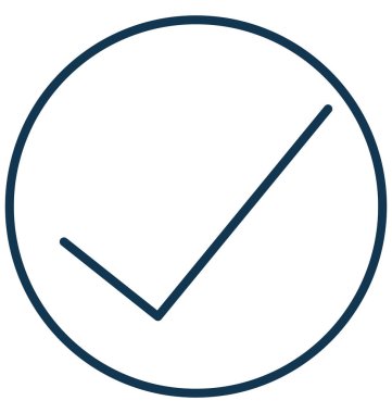 Onay kutusunu vektör simgesi 