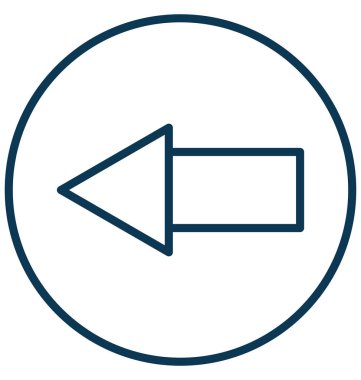 Rewind düğme vektör simgesi