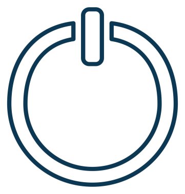 güç düğmesi vektör simgesi