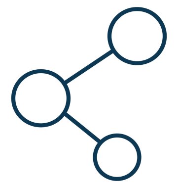 Anahat izole vektör simge tamamen düzenlenebilir paylaşmak