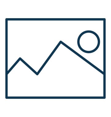 Yatay anahat izole vektör simge tamamen düzenlenebilir