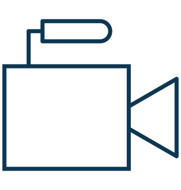 video kamera vektör simgesi