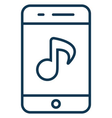 Mobil Multimedya vektör simgesi