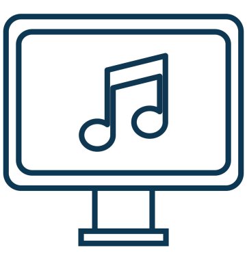 Müzik Online vektör simgesi