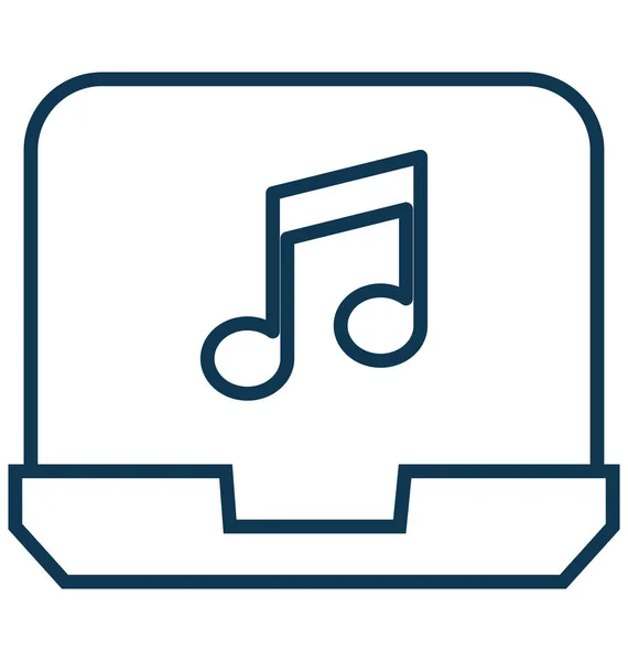 Icono Vector Sonido Para Portátil — Vector de stock