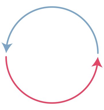 Ok anahat renk vektör simgesi ile tamamen düzenlenebilir izole Yenile