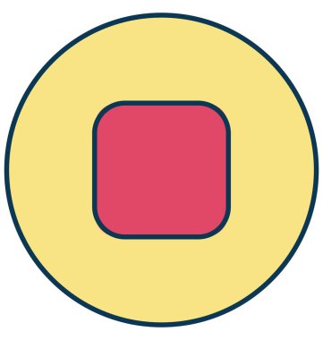 Oyun Video anahat izole renk vektör simge ile tamamen düzenlenebilir