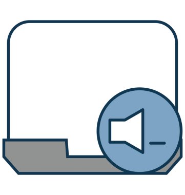 Dizüstü cilt anahat izole renk vektör simge ile tamamen düzenlenebilir