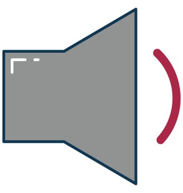 Birim anahat izole renk vektör simge ile tamamen düzenlenebilir