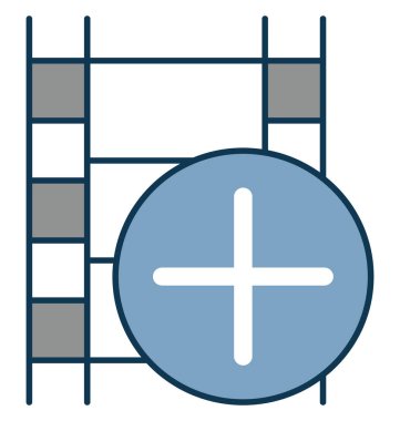 İzole renk vektör simge ile tamamen düzenlenebilir Reel anahat ekleme