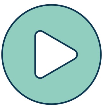 Oyun Video anahat izole renk vektör simge ile tamamen düzenlenebilir