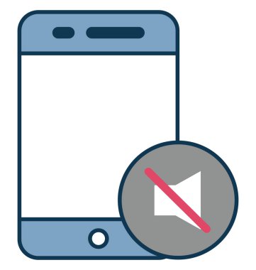 Anahat renk vektör simgesi ile tamamen düzenlenebilir izole zil Mobile