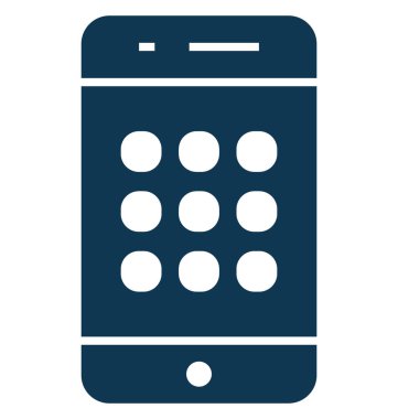 Cep menüsünden Glif vektör simge düzenlenebilir