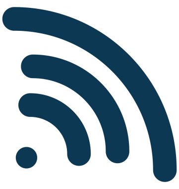 WiFi dalgalar glif vektör simge düzenlenebilir