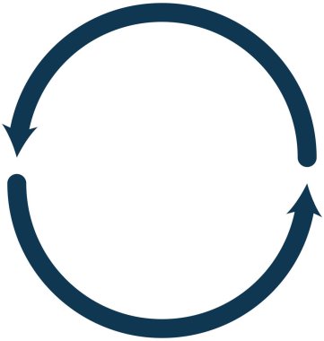 Ok glif vektör simgesi düzenlenebilir Yenile