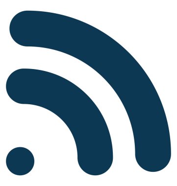 WiFi dalgalar glif vektör simge düzenlenebilir