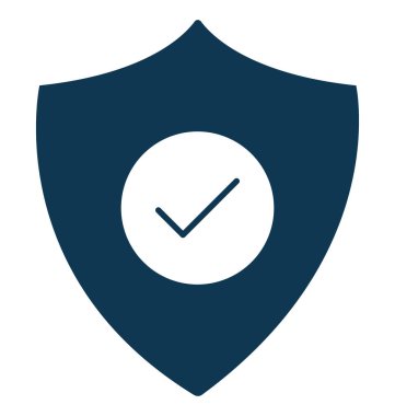 Kalkan rozet simge vektör simgesi düzenlenebilir