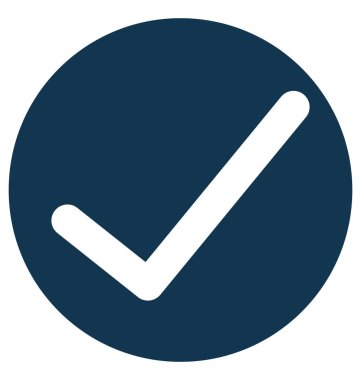 Onay kutusunu glif vektör simge düzenlenebilir 