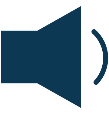 Ses glif vektör simgesi düzenlenebilir