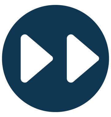 İleri düğmesini glif vektör simge düzenlenebilir