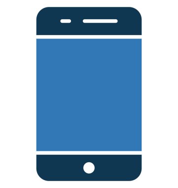 Cep glif renk vektör simgesi düzenlenebilir