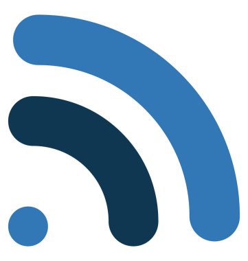 WiFi dalgalar glif renk vektör simgesi düzenlenebilir