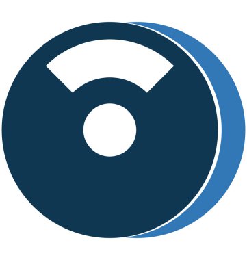 CD zarfı glif renk vektör simgesi düzenlenebilir