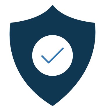 Kalkan rozet glif renk vektör simgesi düzenlenebilir