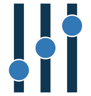 Ekolayzer glif renk vektör simgesi düzenlenebilir