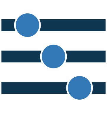 Ekolayzer glif renk vektör simgesi düzenlenebilir