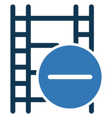 Reel glif renk vektör simgesi düzenlenebilir kaldırmak