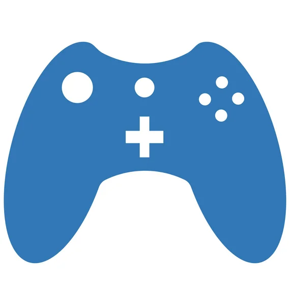 Gamepad Glyphe Icône Vectorielle Couleur Modifiable — Image vectorielle