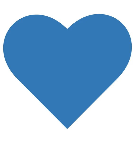 Love Heart Glyph Icono Vector Color Editable — Vector de stock