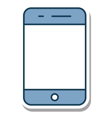 Cep glif renk vektör simgesi düzenlenebilir