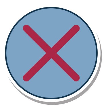 Seçim glif renk vektör simgesi düzenlenebilir silmek 