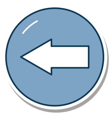 Geri sarma düğmesine glif renk vektör simgesi düzenlenebilir