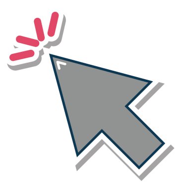 İşaretçi glif renk vektör simgesi düzenlenebilir 