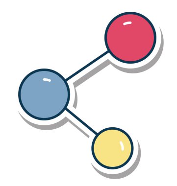 Glif renk vektör simgesi düzenlenebilir paylaşmak