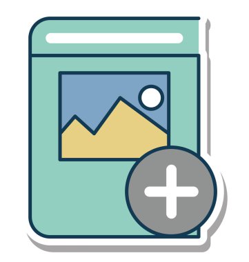 Kara kitap glif renk vektör simgesi düzenlenebilir Ekle